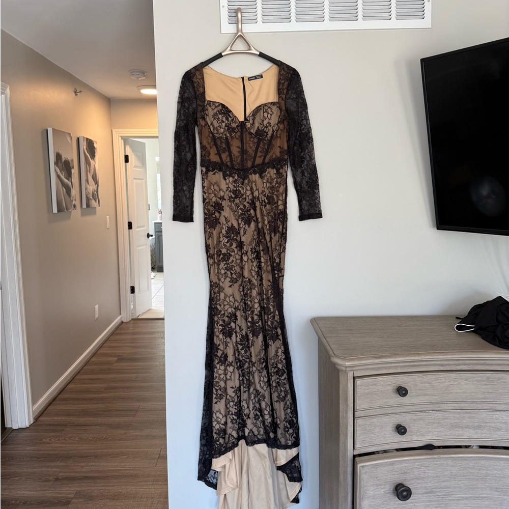 Shein Beige Zip-Up Top